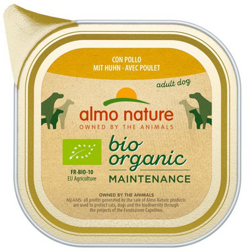 "ALMO NATURE" DOG BIO ORGANIC - FRANGO (9 UNIDADES)