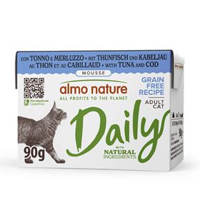 ALMO CAT DAILY - ATUM E BACALHAU (Tetra Pak 90 Gr.)