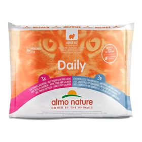 "ALMO NATURE" CAT DAILY - ATUM E SALMÃO + BACALHAU E CAMARÃO (6 UNIDADES)