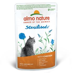 ALMO NATURE "CAT FUNCTIONAL STERILISED" - FRANGO (30 UNIDADES)