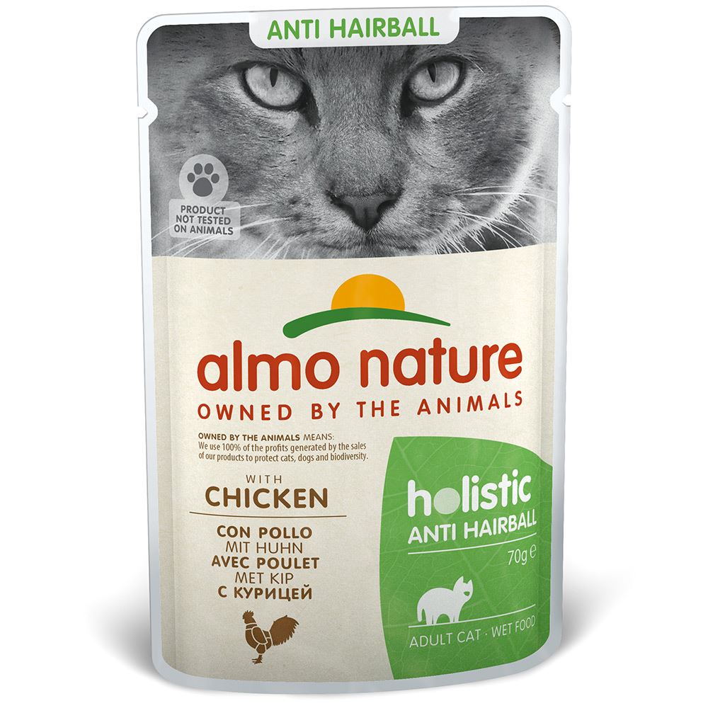 "ALMO NATURE" CAT FUNCTIONAL ANTI-HAIRBALL - FRANGO (30 UNIDADES)