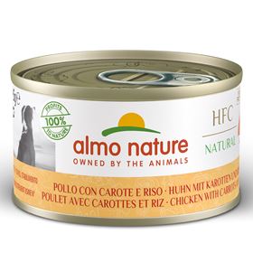 "ALMO NATURE" HFC DOG NATURAL - FRANGO+CENOURA+ARROZ (24 UNIDADES)