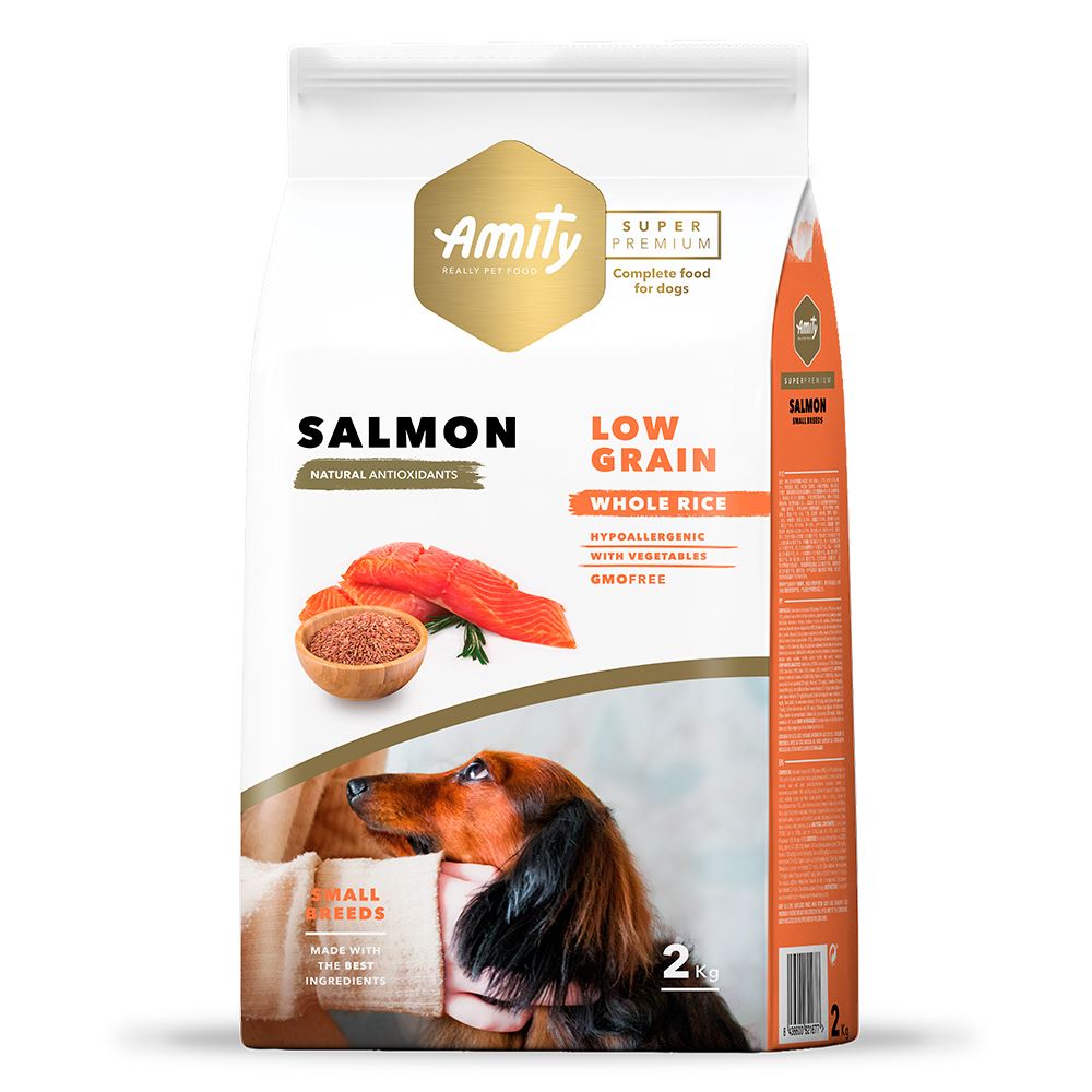 AMITY SUPER PREMIUM (LOW GRAIN) - MINI ADULT SALMON (2 KG)