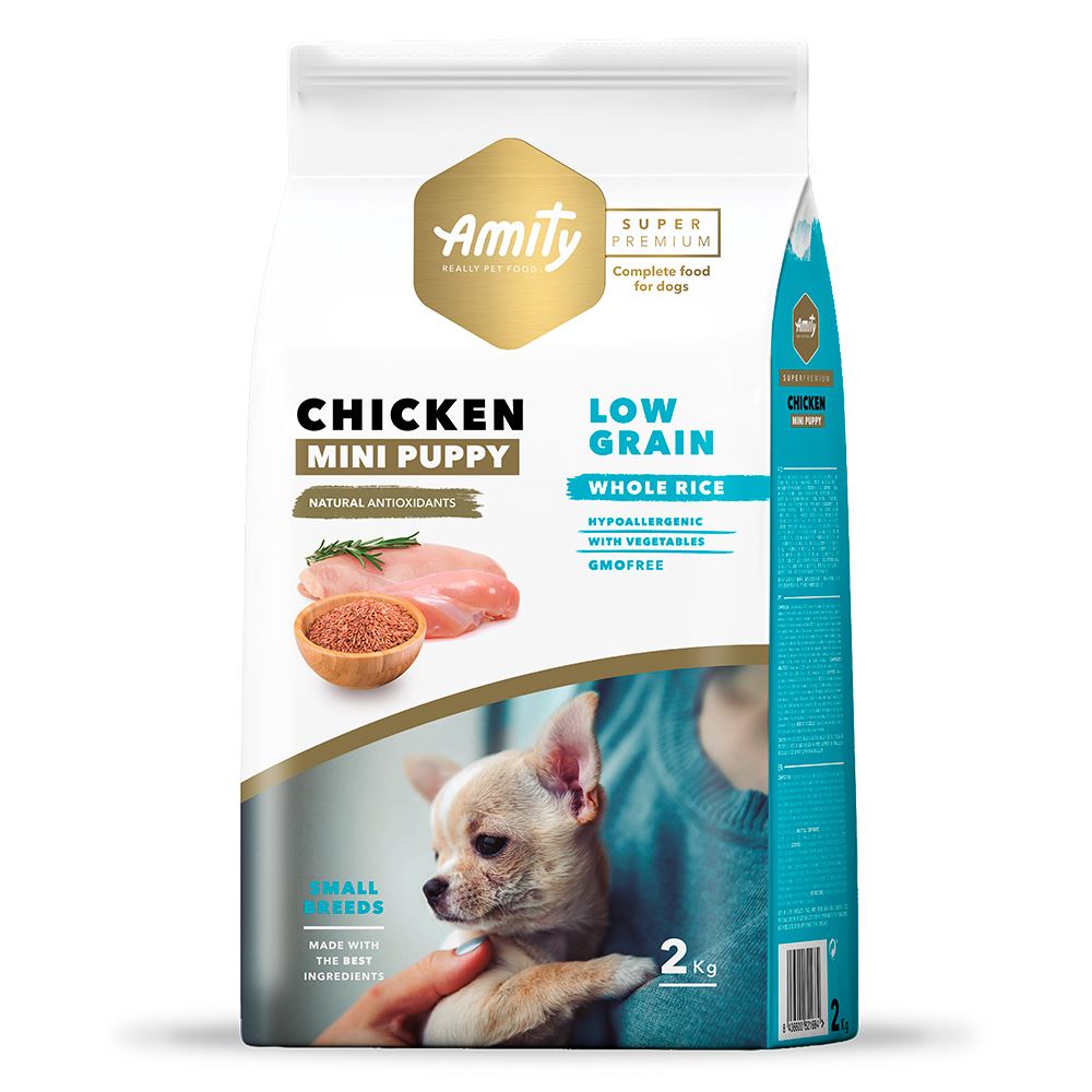 AMITY SUPER PREMIUM (LOW GRAIN) - MINI PUPPY CHICKEN