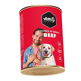 AMITY ALIMENTO HÚMIDO - PEDAÇOS EM CALDA (CARNE)