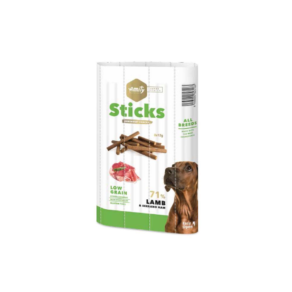 AMITY SUPER PREMIUM STICKS - LAMB & SERRANO