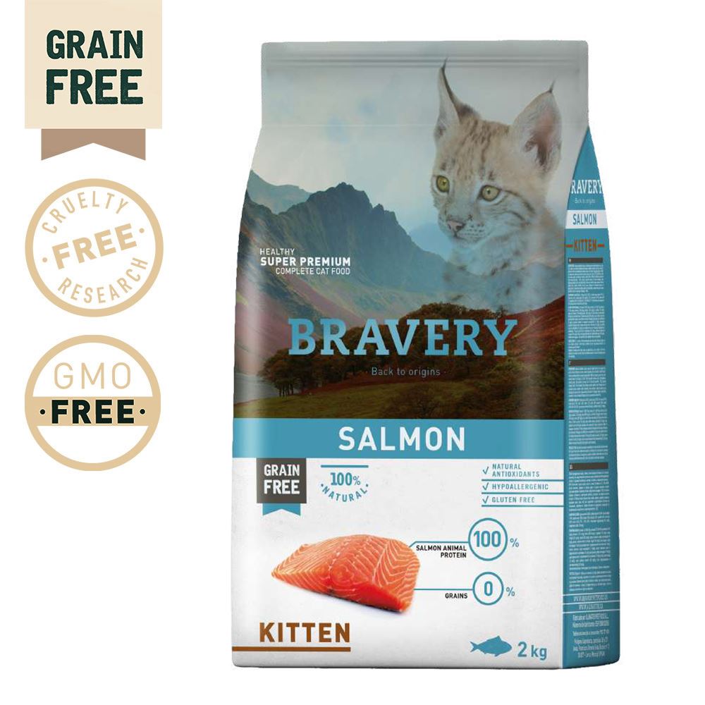 BRAVERY - SALMON KITTEN (GRAIN FREE)