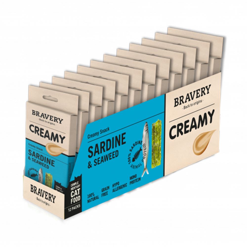 BRAVERY CREAMY - SARDINHA & ALGAS