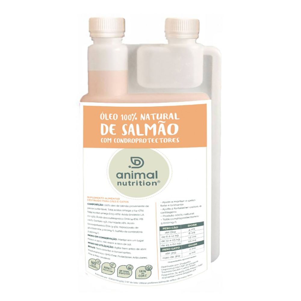 ANIMAL NUTRITION - ÓLEO 100% NATURAL DE SALMÃO COM CONDROPROTECTORES