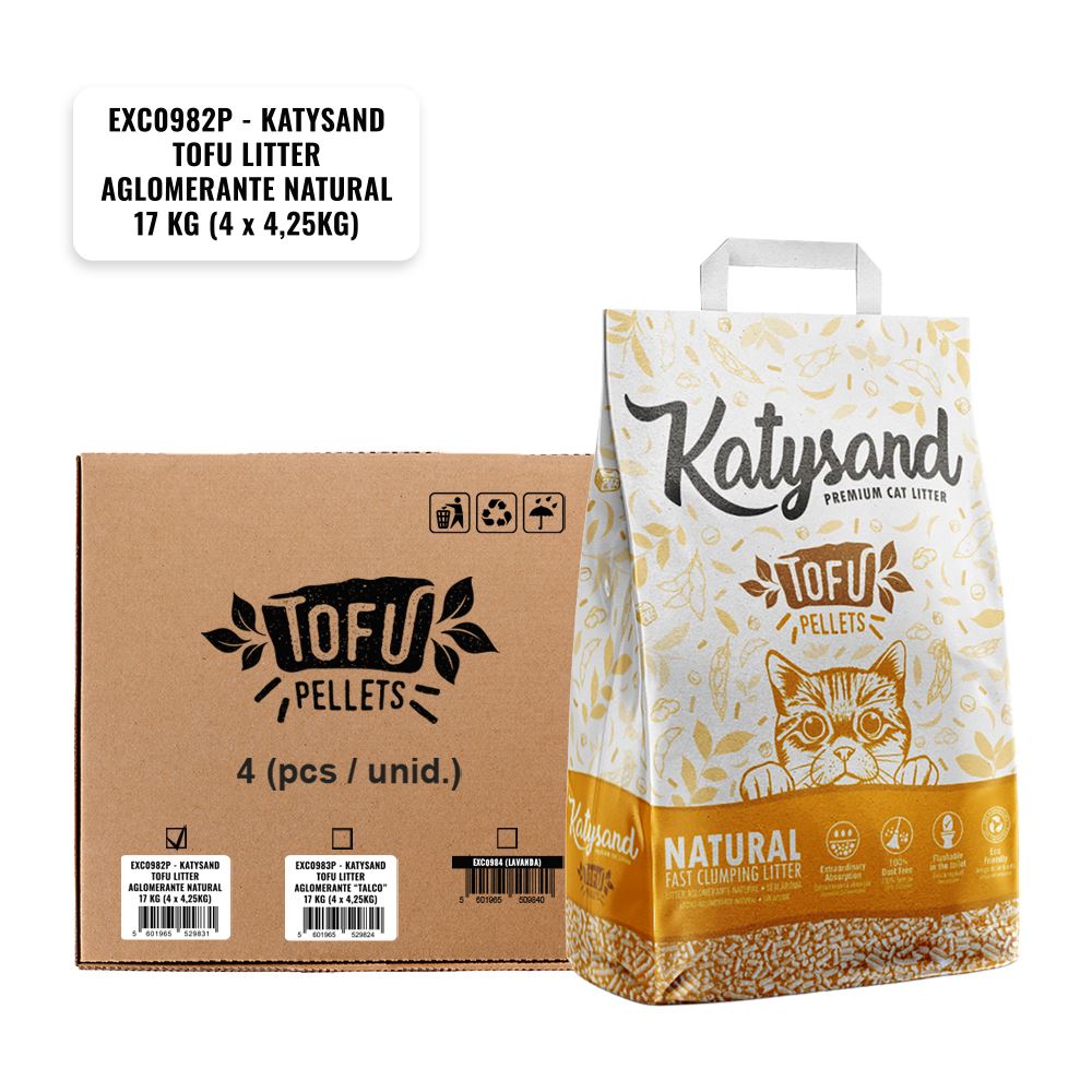 KATYSAND TOFU - LITTER AGLOMERANTE NATURAL