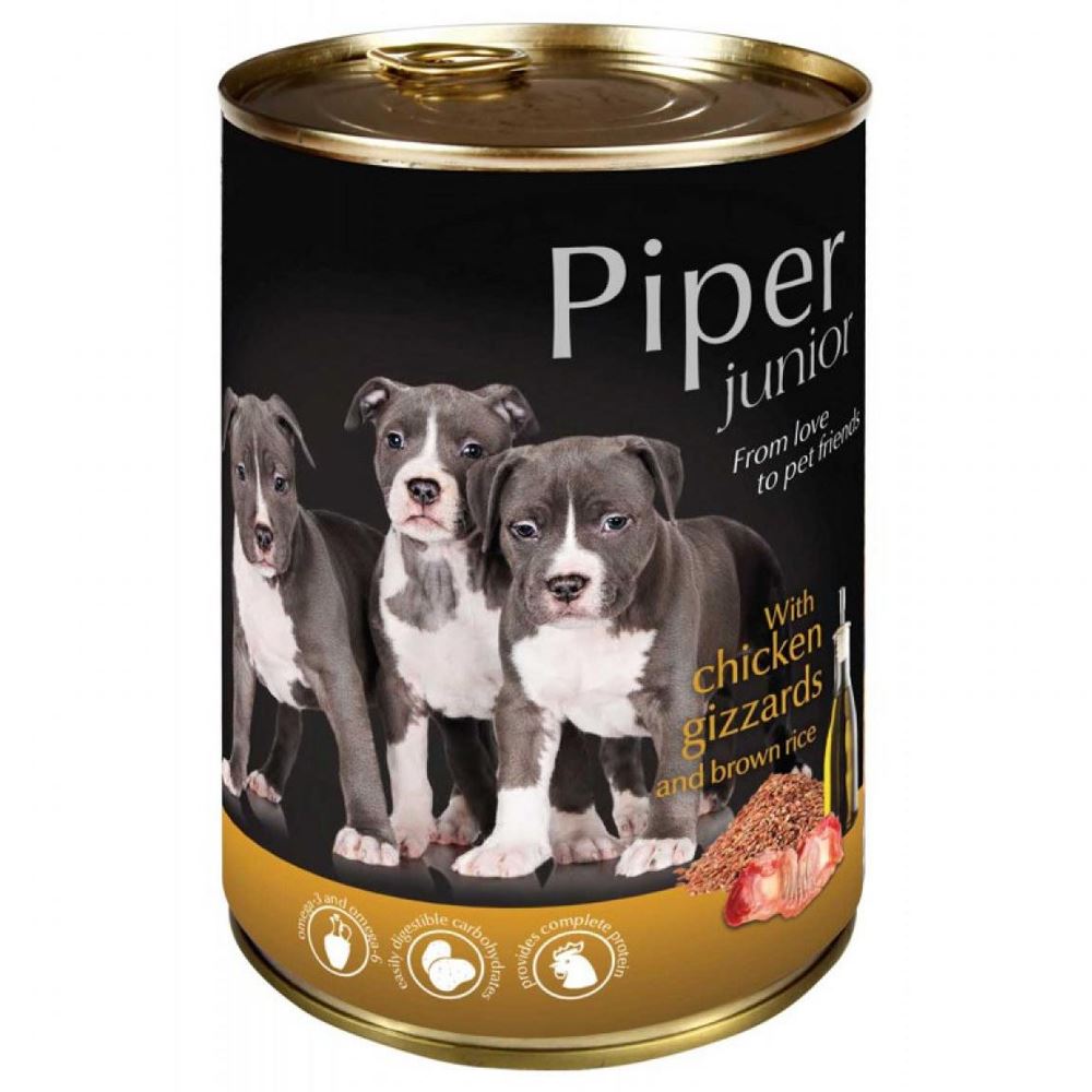 PIPER JUNIOR - MOELAS DE FRANGO E ARROZ INTEGRAL