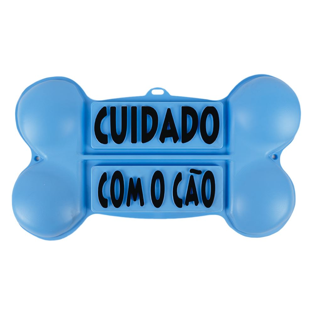 PLACA "CUIDADO COM O CÃO"