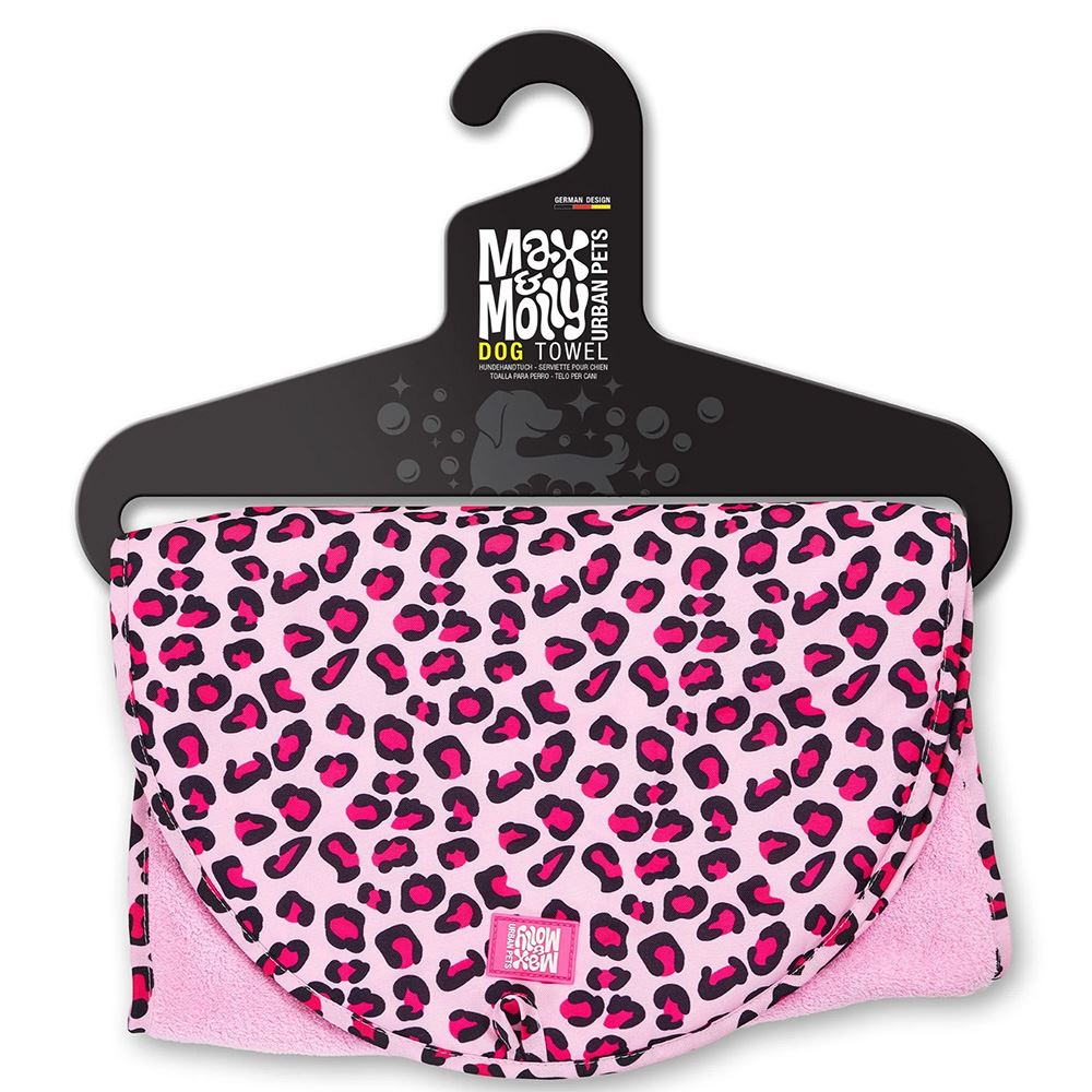 MAX & MOLLY - TOALHA PARA ENXAGUAR "LEOPARD PINK"