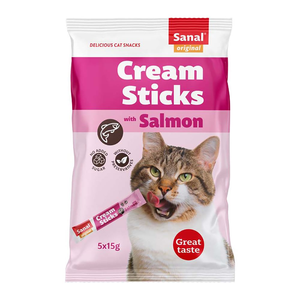 SANAL CAT - CREAM STICKS SALMON