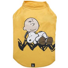 SNOOPY - T-SHIRT (AMARELA/SLEEPING)