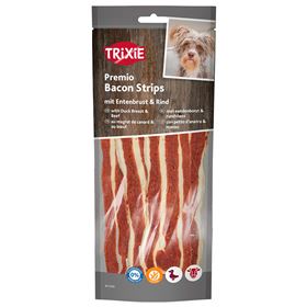 PRÉMIO - TIRAS DE BACON COM PEITO DE FRANGO E CARNE