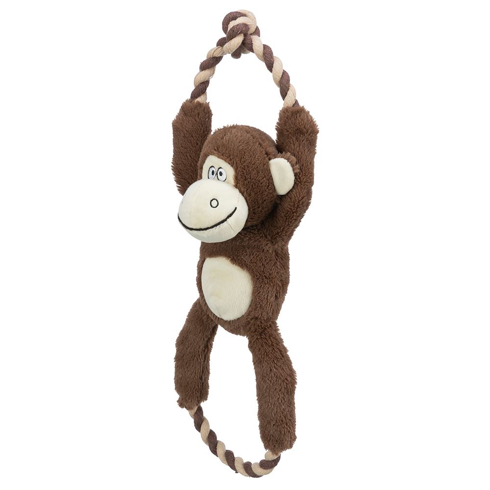 MACACO EM PELÚCIA E CORDA