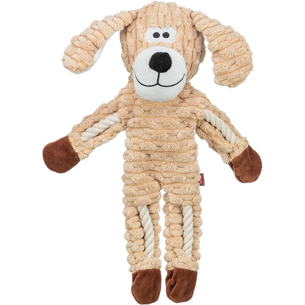 CÃO EM PELÚCIA E CORDAS