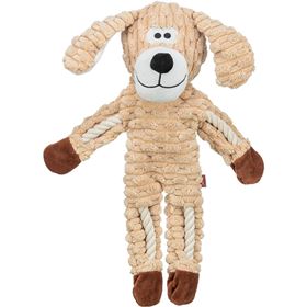 CÃO EM PELÚCIA E CORDAS