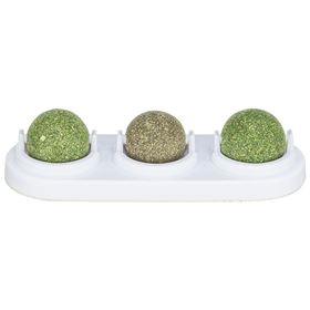 SUPORTE COM 3 BOLAS (2 CATNIP + 1 MATATABI)