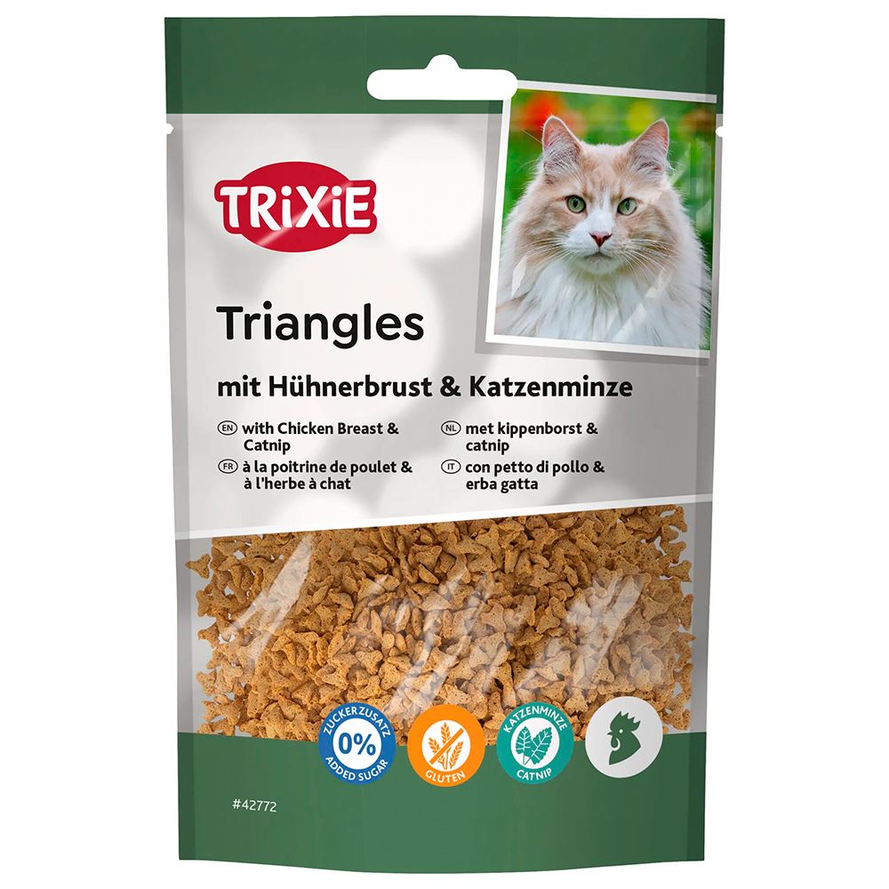 TRIANGLES COM PEITO DE FRANGO E CATNIP