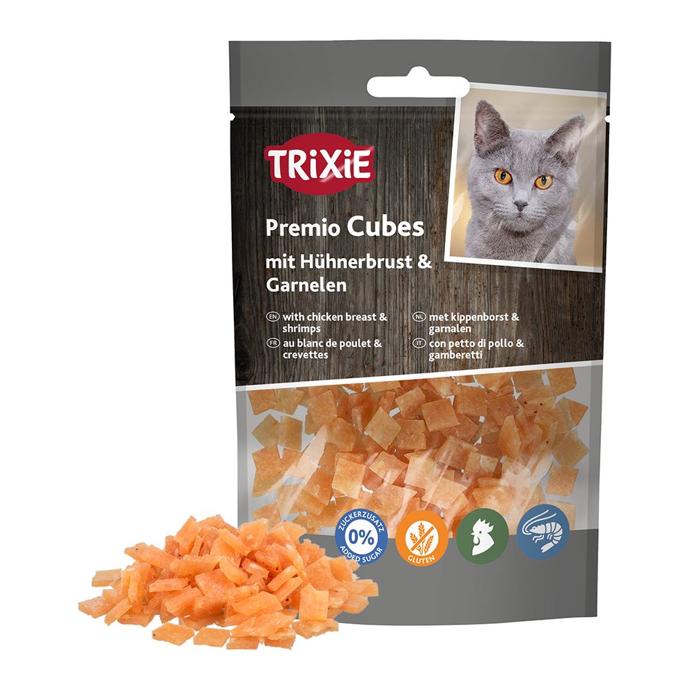 PREMIO - CUBOS COM PEITO DE FRANGO E CAMARÃO