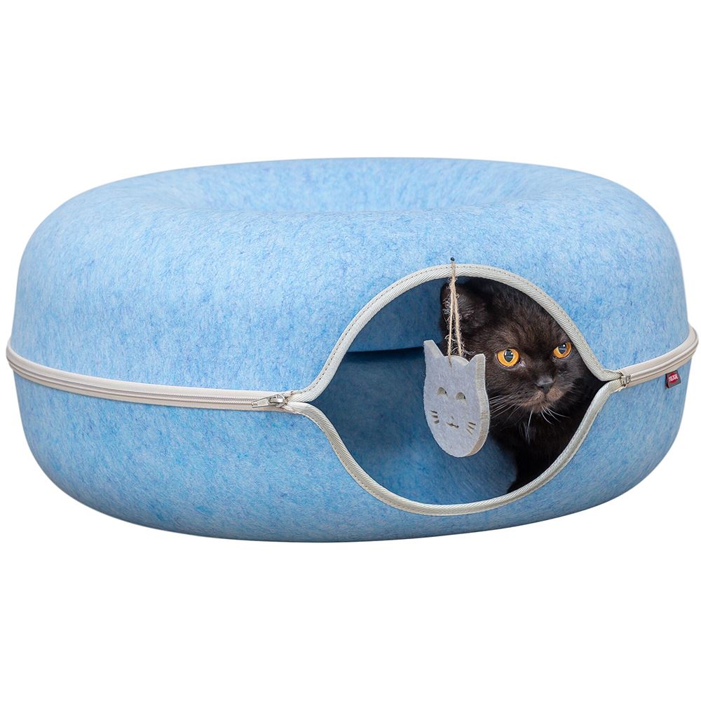 TÚNEL/NICHO "DONUT" EM FELTRO PARA GATOS