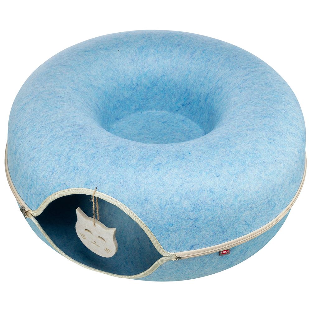 TÚNEL/NICHO "DONUT" EM FELTRO PARA GATOS