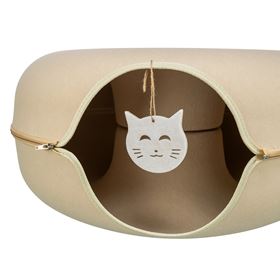 TÚNEL/NICHO "DONUT" EM FELTRO PARA GATOS