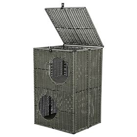 GRUTA "AMALIA" EM POLYRATTAN (COM 2 NÍVEIS)