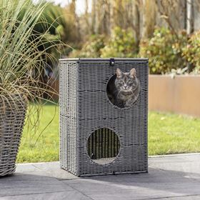 GRUTA "AMALIA" EM POLYRATTAN (COM 2 NÍVEIS)