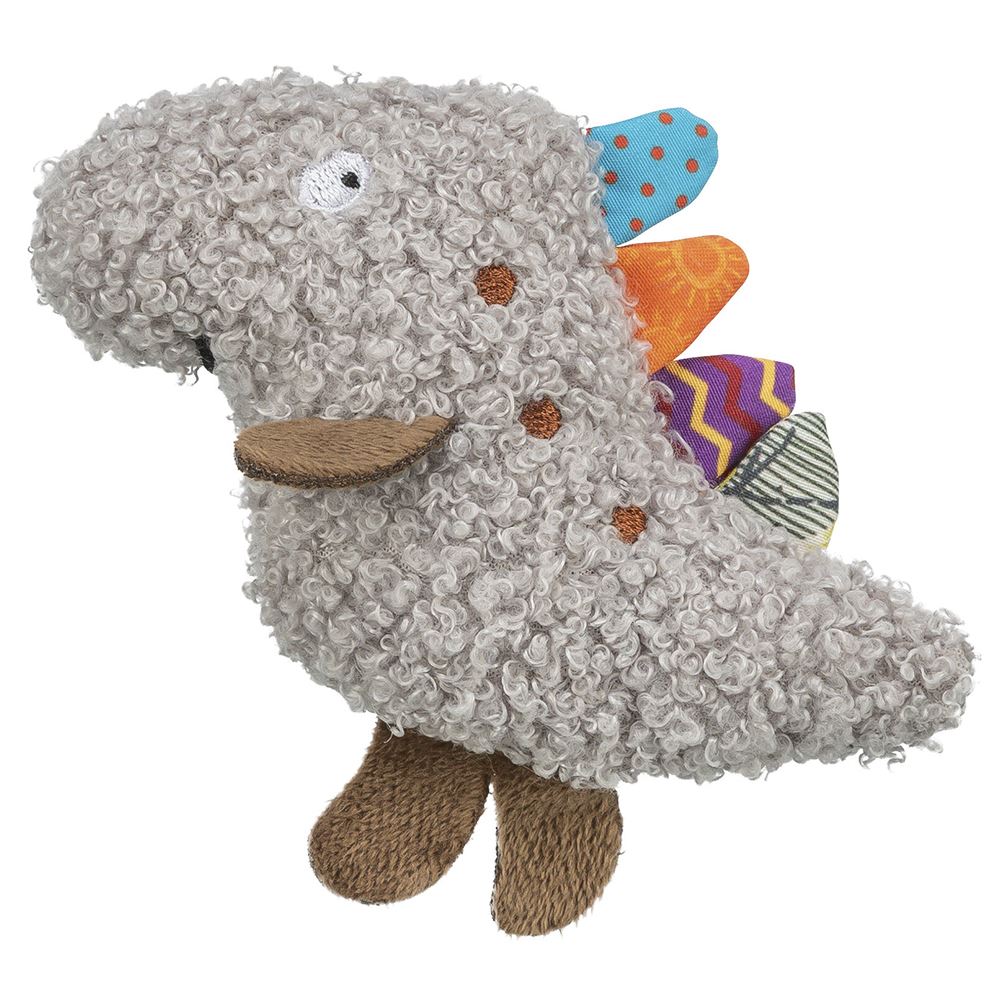 DINOSSAURO EM PELÚCIA COM CATNIP