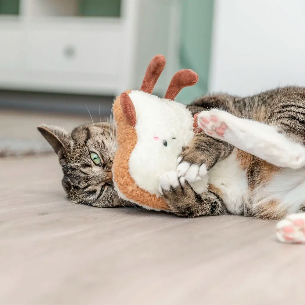 TORRADA XXL EM PELÚCIA COM CATNIP DOS EUA