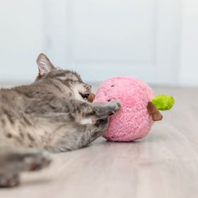 PESSEGO XXL EM PELÚCIA COM CATNIP DOS EUA