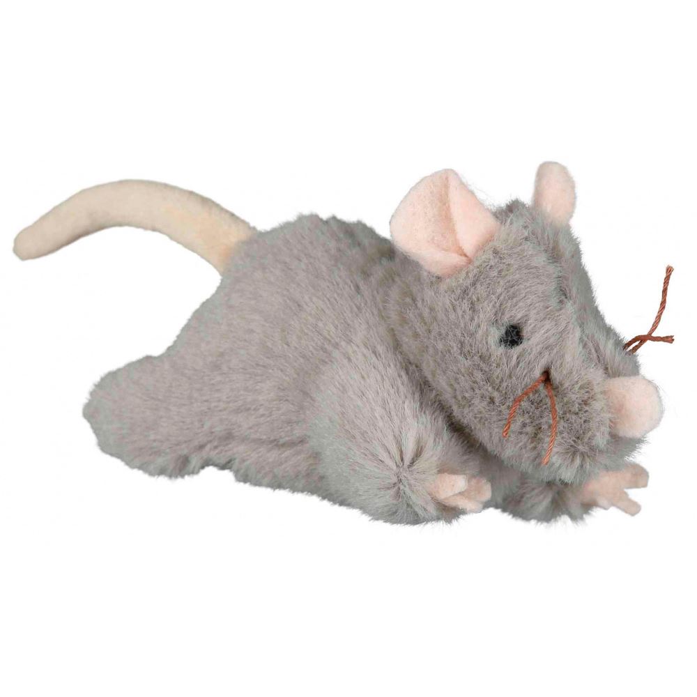 RATO EM PELÚCIA COM SOM PARA GATOS