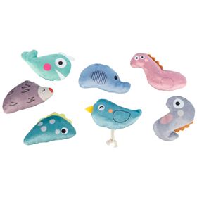 DINOSSAURO E ANIMAIS EM PELÚCIA COM CATNIP
