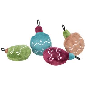 BOLA DE NATAL COM CATNIP EM PELÚCIA