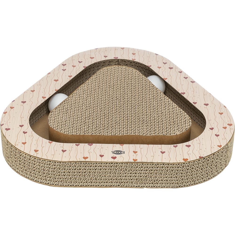 ARRANHADOR TRIANGULAR EM CARTÃO "VALENTINE" COM BOLAS