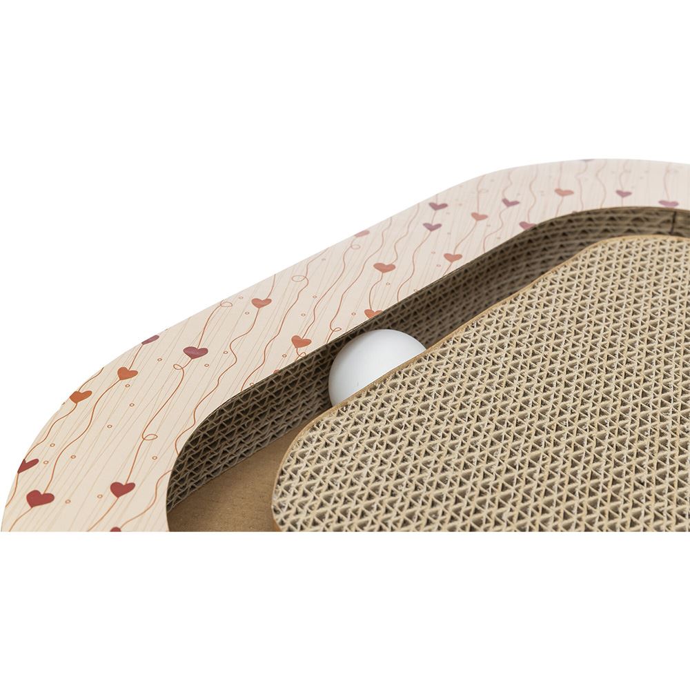 ARRANHADOR TRIANGULAR EM CARTÃO "VALENTINE" COM BOLAS