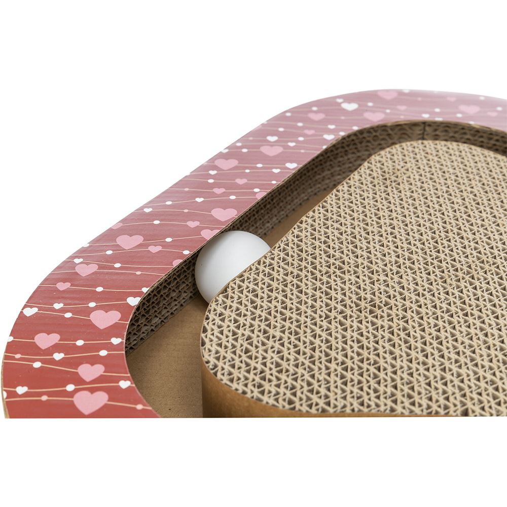 ARRANHADOR TRIANGULAR EM CARTÃO "VALENTINE" COM BOLAS