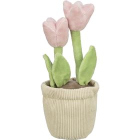 VASO DE TULIPAS DA PÁSCOA EM PELÚCIA